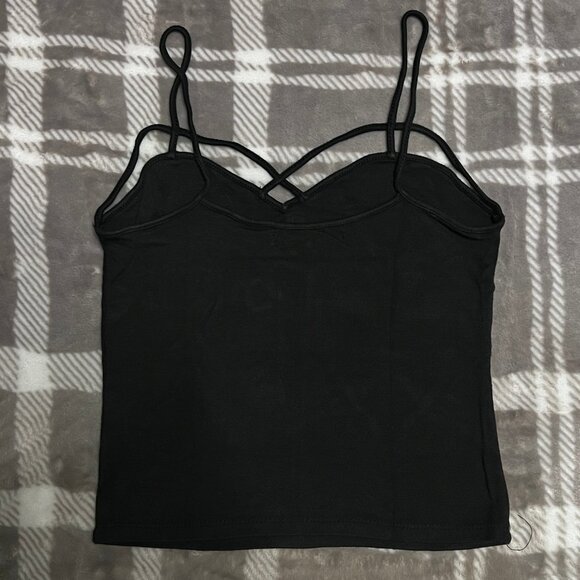 Brandy Melville Black Strappy Tank – Sleek & Minimalist ✨ - Picture 2 of 3